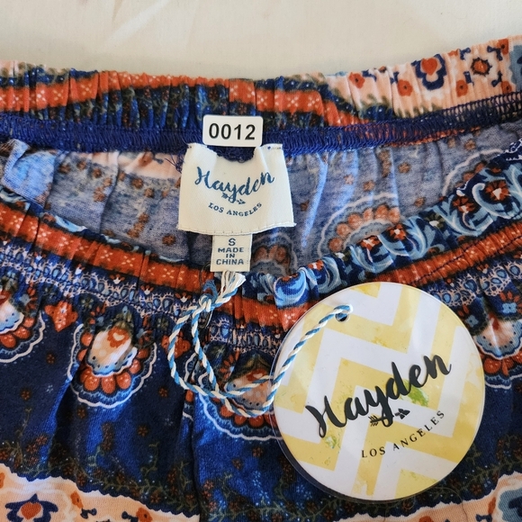 Hayden Womens Colorful Flared Pants NWT Size S Boho - Picture 3 of 9